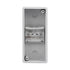 2 Way Circuit Breaker MCB Distribution Protection Box with DIN Rail, IP65 Waterproof,for Indoor and Outdoor...