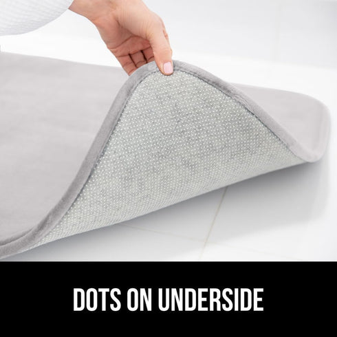 GORILLA GRIP Memory Foam Bath Rugs, Soft Absorbent Velvet Bathroom Mats, Durable Dots on Underside, Machine Washable Bathmat, Carpet Rug Room Deco...