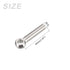 Shoulder Swing Lifting Bolt (M10x50mm) 2Pcs, 304 Stainless Steel Eye Bolts - for Home Renovation, Pipeline Gate Valves Fasteners, Silver...