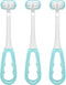 Three Sided Toothbrush, Autism Sensory Toothbrush, Kids Travel Toothbrushes, 3 Sided Brush Head Soft Bristle for Kids Gentle Clean Teeth Gum Care(...