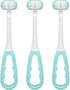 Three Sided Toothbrush, Autism Sensory Toothbrush, Kids Travel Toothbrushes, 3 Sided Brush Head Soft Bristle for Kids Gentle Clean Teeth Gum Care(...