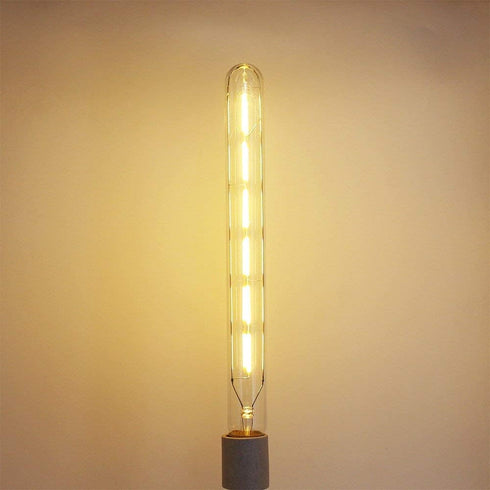 Leools Vintage LED Filament Bulb T300, 6W Dimmable T10 Edison Light Bulb Long Tubular Antique LED Light,E26 Base,Clear Glass,Warm White,2700K, 600...