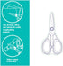 7 inch Teflon Coated Non-Stick Professional Stainless Steel Sewing Scissors, All-Purpose, Comfort Soft Grip, Office Scissors - Made in Taiwan...