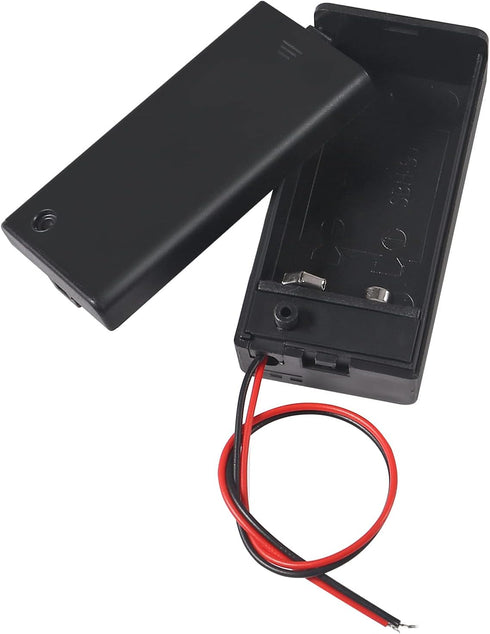 8pcs 9V Battery Holder 9V Battery Holder with Switch 9V Battery Case with Switch 9V Battery Case Holder with Cover Storage Case Holder...