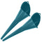 Multi-Function Plastic Long Neck Oil Funnel - for All Automotive Oils Lubricants Engine Oils Water Diesel Fuel Kerosene and Other Liquids (2 Blue)...
