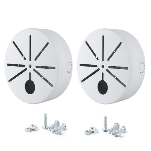 2 Pack Camera Junction Box,Universal Bullet Security Camera Mount Box, Bracket Hide Cable,Outdoor Camera Cover, Base Junction Box for CCTV Cameras...