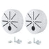 2 Pack Camera Junction Box,Universal Bullet Security Camera Mount Box, Bracket Hide Cable,Outdoor Camera Cover, Base Junction Box for CCTV Cameras...