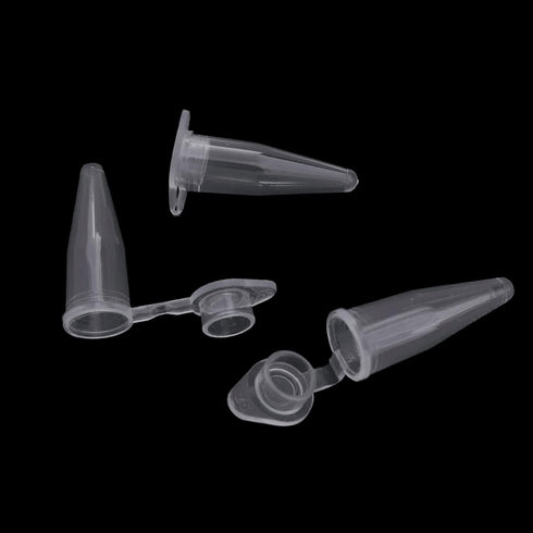 0.2ml Microcentrifuge Tubes with Snap Cap, Polypropylene Graduated, 1000 Pcs Sterilized Clear Plastic Small Vials with Caps for Sample Storage wit...