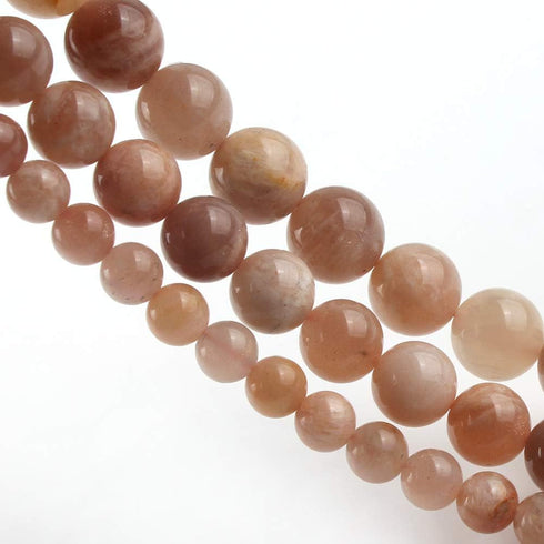 Yochus 8mm Sun-Stone Round Loose Beads Natural Stone Beads for Jewelry Making...