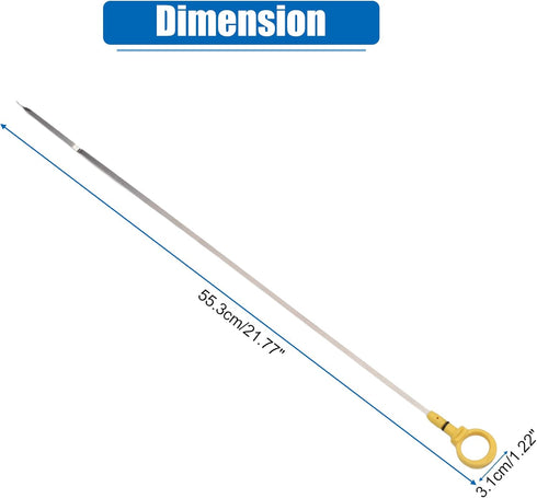 X AUTOHAUX Engine Oil Level Indicator Dipstick for Dodge Avenger 2008-2010 for Chrysler Sebring 2009-2010 No.4892059AB Yellow...
