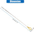 X AUTOHAUX Engine Oil Level Indicator Dipstick for Dodge Avenger 2008-2010 for Chrysler Sebring 2009-2010 No.4892059AB Yellow...