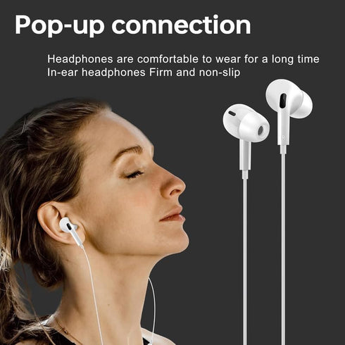 2 Pack Wired Earbuds with Microphone,HiFi Stereo Wired Headphones,Wired Earphones in Ear Headphones, Earphone with Noise Isolating,Compatible with...
