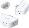 TROND 2 Prong to 3 Prong Outlet Adapter 2 Pack - Outlet Extender with 3 AC Outlets, 3-Way Outlet Splitter, Cruise Ship Essentials, 2 Prong Plug Ex...