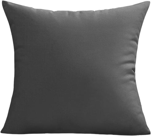 Outdoor Waterproof Throw Pillow Covers 18x18 Set of 2 Decorative DarkGary Patio Furniture Cushion Cases Outside Decor for Couch Garden Bench Porch...