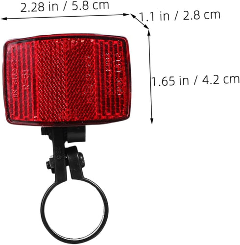 4pcs Bicycle Reflector Scooter Reflective Tool for Bike Night Cycling Reflectors Warning Reflector Bike Warning Tool Reflector Front Lamp Reflecto...