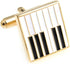 Piano Keys Music Pair Cufflinks in a Presentation Gift Box & Polishing Cloth...