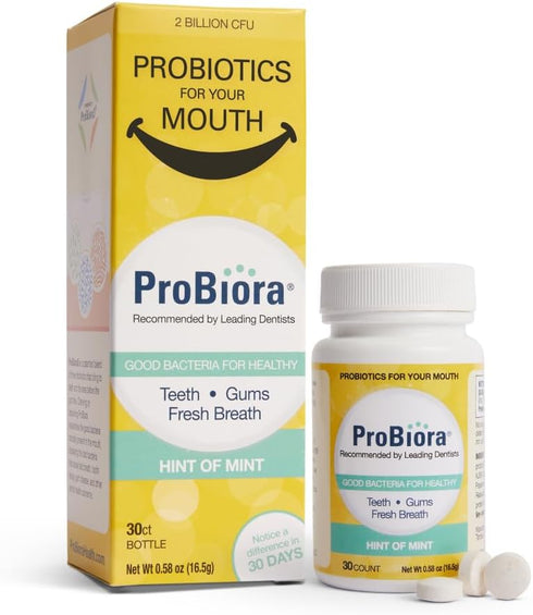 ProBiora Oral Probiotics for Teeth and Gums | Dental Probiotics for Improved Oral Health | Bad Breath Treatment for Adults | ProBiora3 Patented Pr...