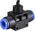 uxcell 10mm OD Pneumatic Air Flow Control Valve with Push-to-Connect Fitting,Union Straight,Pneumatic Air Controller Valve 5pcs...