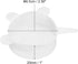 uxcell Silicone Stretch Lids, 3Pack 2.56" Round Container Lid Silicone Bowl Covers Reusable Silicone Lids for Cups, Bowls and Food Cover, White...