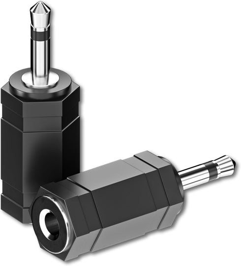 Goupchn 3.5mm Mono to Stereo Adapters 2 Pack 1/8" Mono Male Plug to 1/8" TRS Stereo Female Jack Socket for Headphone, Radio...