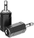 Goupchn 3.5mm Mono to Stereo Adapters 2 Pack 1/8" Mono Male Plug to 1/8" TRS Stereo Female Jack Socket for Headphone, Radio...