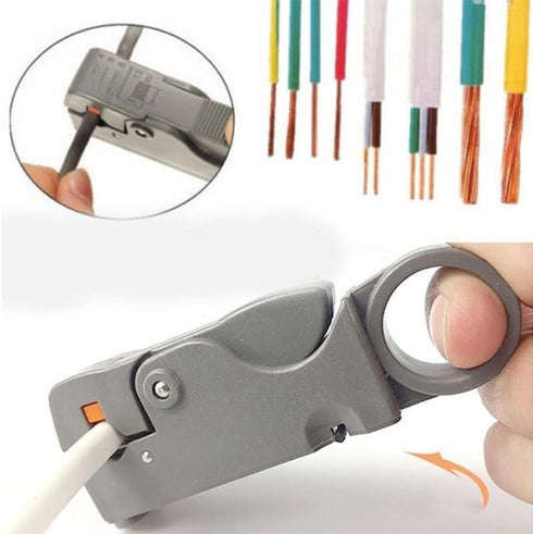 2 pcs Automatic Stripping Plier Cable Stripper Tools Double Blades Stripped Wire SS551...