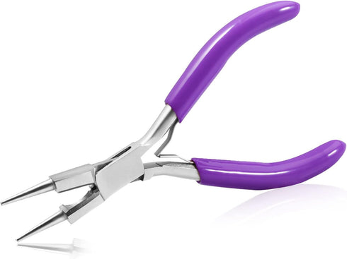 SPEEDWOX 6 Inches Round Nose Pliers with Cutter for Jewelry Making Smooth Jaw, Wire Looping Pliers for Bending Shaping Wires Professional Beading ...