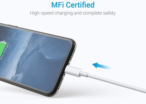 Lightning Cable MFi Certified - iPhone Charger 3Pack 3FT Lightning to USB A Charging Cable Cord Compatible with iPhone 14 13 12 SE 2020 11 Xs Max ...