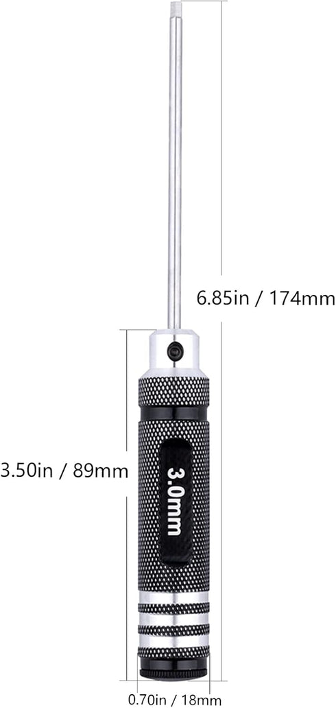 Hex Screwdriver Set 0.9mm 1.27mm 1.3mm 1.5mm 2.0mm 2.5mm 3.0mm 7pcs Hex Head Allen Wrench Tools Kit...