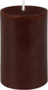 3 Inch Brown Pillar Candle...