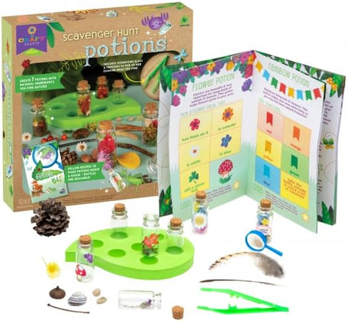 Craft-Tastic Scavenger Hunt Potions - Nature DIY Craft Kit - Create Magical Nature Potions - Makes 7 Potions - Comes with Recipe Book - Ages 4+ wi...