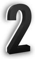 5 Inch LED House Numbers, ABS-Polymer, Premium Quality, Backlit LED 2700K Illuminated Home Address Number, Lighted House Numbers, Modern Address N...