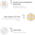 5 Pack-T4 JCD Bi-Pin G8 2Watt LED Light Bulbs Warm White JCD Type T4 G8 Under Cabinet Puck Lamp 120 Volt Undercabinet Microwave Oven Stove Top Kit...