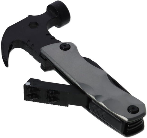Multifunctional Claw Hammer, 2Cr13 Steel 5.9 x 2.95 x 0.78 Inches Durable Easy to Use 13 In 1 Multi Tools Hammer for Men Dad Gifts Hand Tools Camp...