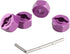 12mm Hex Wheel Hub Mount, Aluminum 7mm Thick with 2x10mm Stub Axle Pins for 1/10 Slash 4x4 & HQ 727 RC Cars Replacement Upgrade Parts (Purple)(Set...