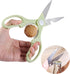 Mini Travel Cutting Board Set, 4 Pcs Portable Mini Camping Plastic Cutting Board & Knife, Fruits & Vegetable Peeler Scissors(Green)...
