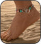 Elastic Beaded Ankle Bracelet for Women Double Heart Beaded Anklet Colorful Double Layered Hollow Heart Anklet Boho Turquoise Elastic Anklet Brace...