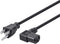 Monoprice 6ft 14AWG Right Angle Power Cord Cable w/ 3 Conductor PC Power Connector Socket (C13/5-15P) - Black...