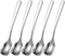 Small Square Spoons,SUS304 Stainless Steel 5.9inch Spoons for Ice Cream, Sugar,Cake,Coffee,and Desserts Set of 5...