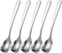 Small Square Spoons,SUS304 Stainless Steel 5.9inch Spoons for Ice Cream, Sugar,Cake,Coffee,and Desserts Set of 5...