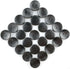 50 Pcs Classic Wooden Buttons, 1-Inch (25mm) Diameter - Black,Convex,2 Holes,for Sewing Projects...