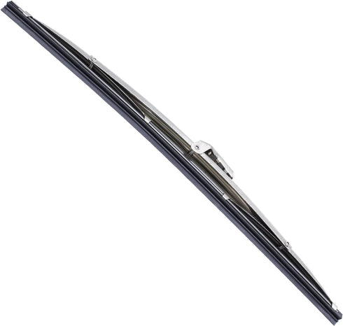 12" Polished Stainless Steel Front Windshield Wiper Blades Pair Fits many Classic GM & Ford...