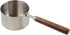 Small Milk Pot Stainless Steel Saucepan Wood Handle Saucepan 250ml Butter Warmer with Dual Pour Spout Candy Melting Pot Mini Frying Pan Soup Pot...