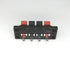 YukiHalu High Current 8A Capacity, 4 Way Stereo Speaker Terminal Connectors Terminal Strip Block Spring Clips Jointing Clamp Test Clip Push Releas...