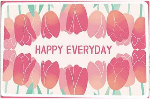 Tulips Flower Front Door Mat 23.6" X 15.7" Inches - 60 x 40 cm Washable Non-Slip Absorbent Resist Dirt Entrance Door Mat Rugs...
