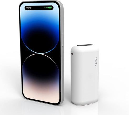 Small Power Bank Built-in Cord,10000mAh Ultra Compact Portable Charger 18W PD Fast Charging Battery Pack with LED Display Compatible with iPhone 1...