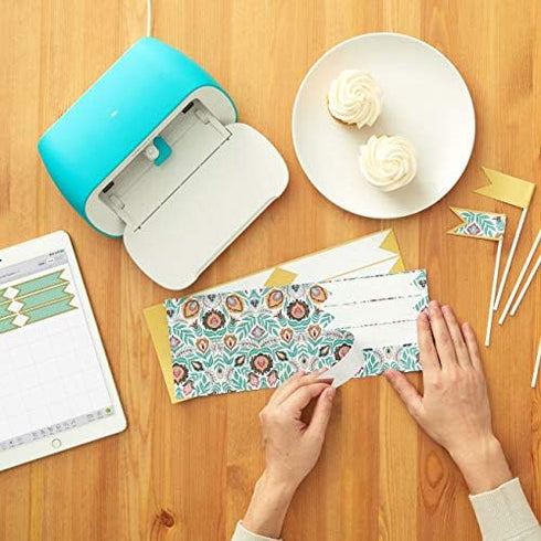 Cricut Joy Adhesive-Backed Deluxe Paper - DIY Craft Paper for Scrapbooking and Other Art Projects - Black and White Botanicals, 10 ct (2007343)...