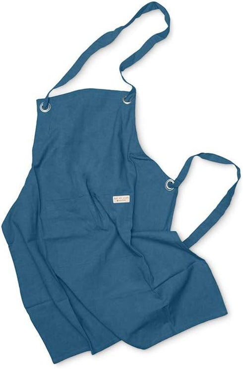 Full Circle Kind Collection Plant-Dyed Organic Cotton, Apron, Indigo...