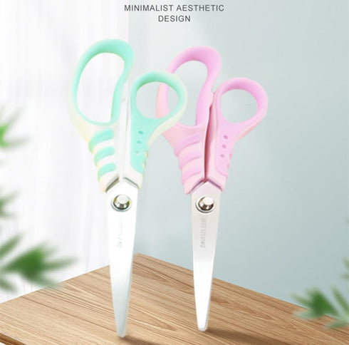 Pastel All Purpose Scissors, Non Stick Craft Scissors Sharp Fabric Sewing Shears with Soft Grip, 7" Paper Cutter for Home School Office Supplies, ...