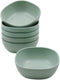 6PCS 4.5 OZ Small Dessert Bowls, 3.7 x 3.7 x 1.2 In Stacked Pinch Bowls, Wheat Straw Mini Prep Bowls, Unbreakable Dipping Saucers for Side Dishes,...